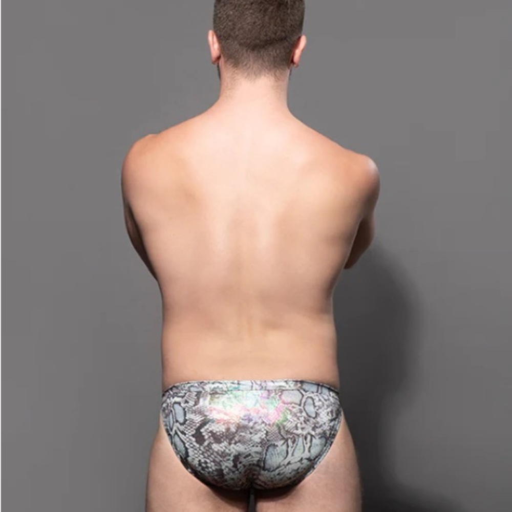 Andrew Christian Python Ring Brief NWT Size XL Snakeskin Almost Naked Pouch - Picture 5 of 7